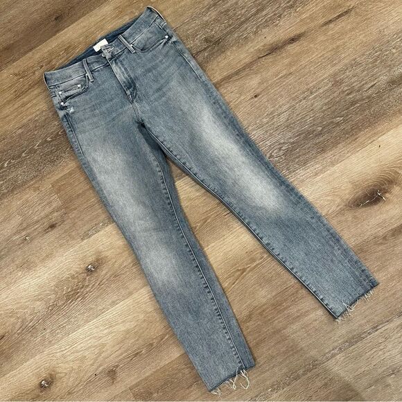 Mother The Looker Ankle Fray Jeans knock on wood size 25 - Picture 6 of 16
